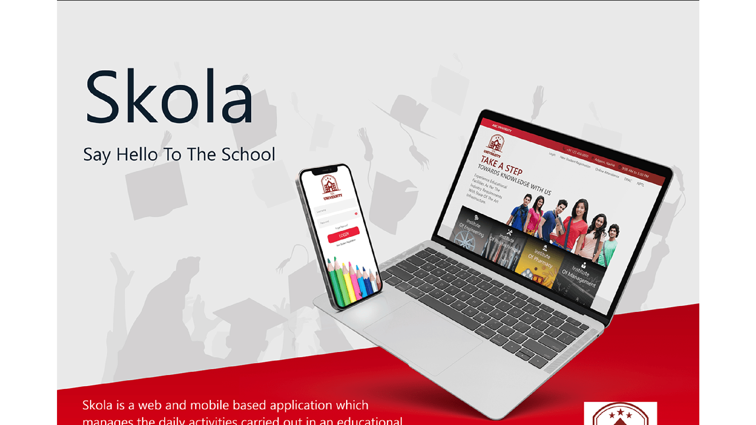 Skola ERP dashboard preview